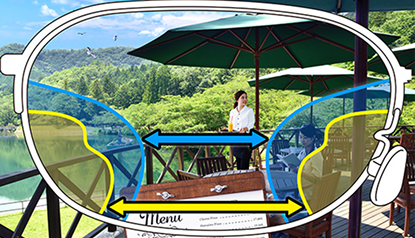 ハイエンド　エクセレントレンズの視野