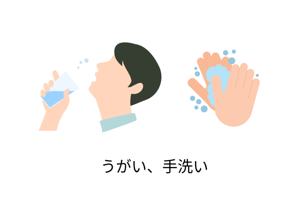 うがい、手洗い