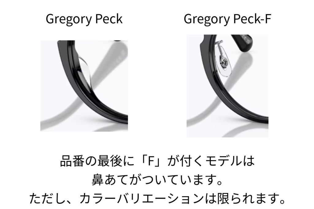 Gregory PeckとGregory Peck-Fの違い