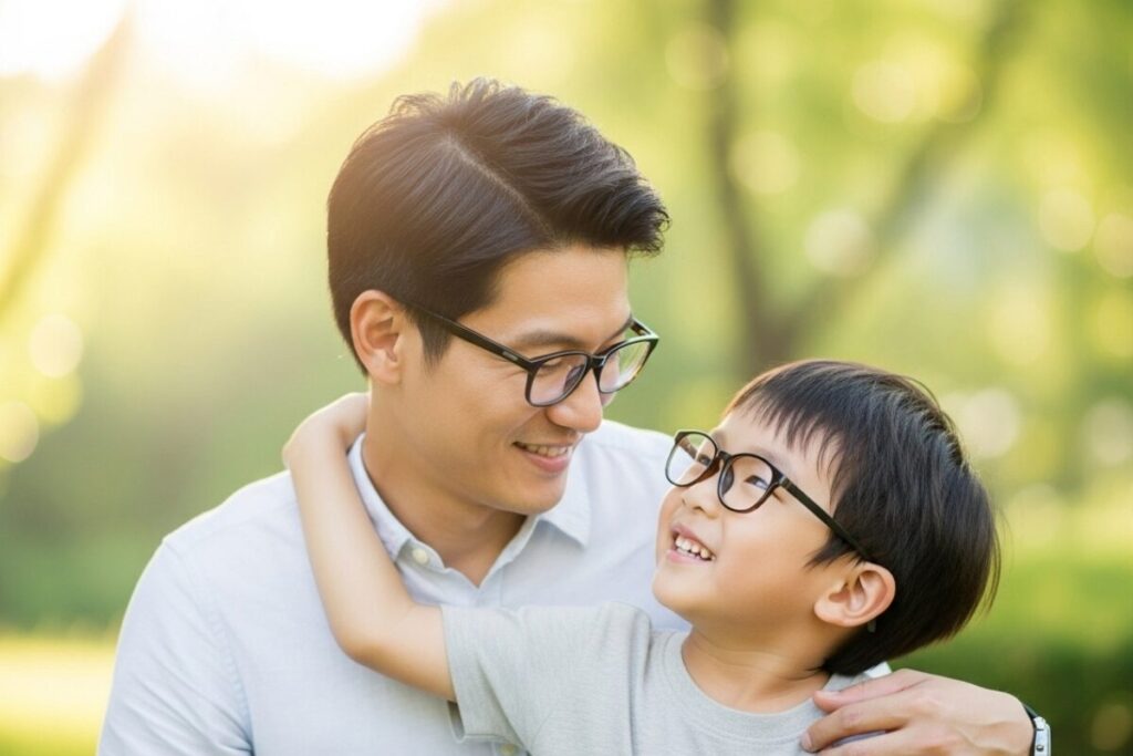親子メガネ