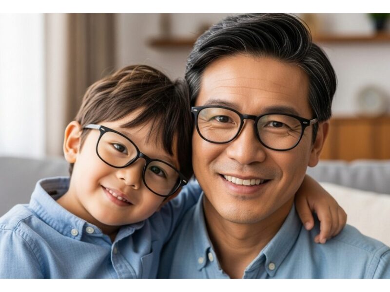 親子メガネ