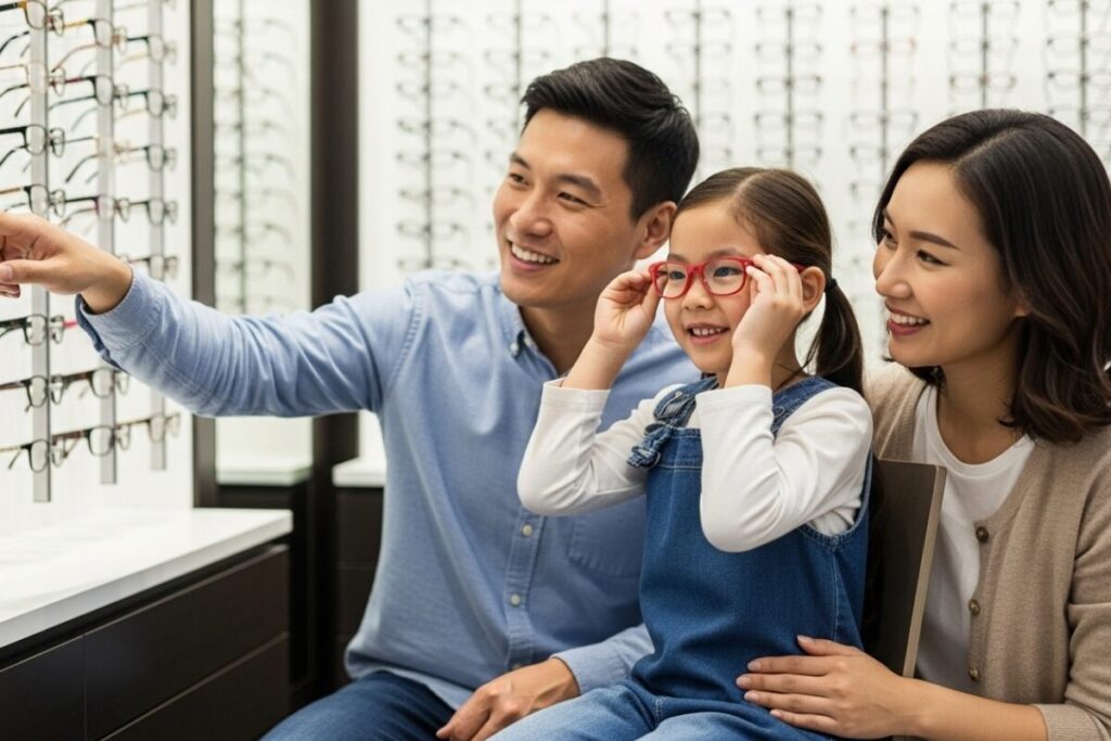 親子メガネ