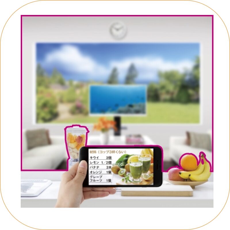 近々両用レンズ　見え方イメージ