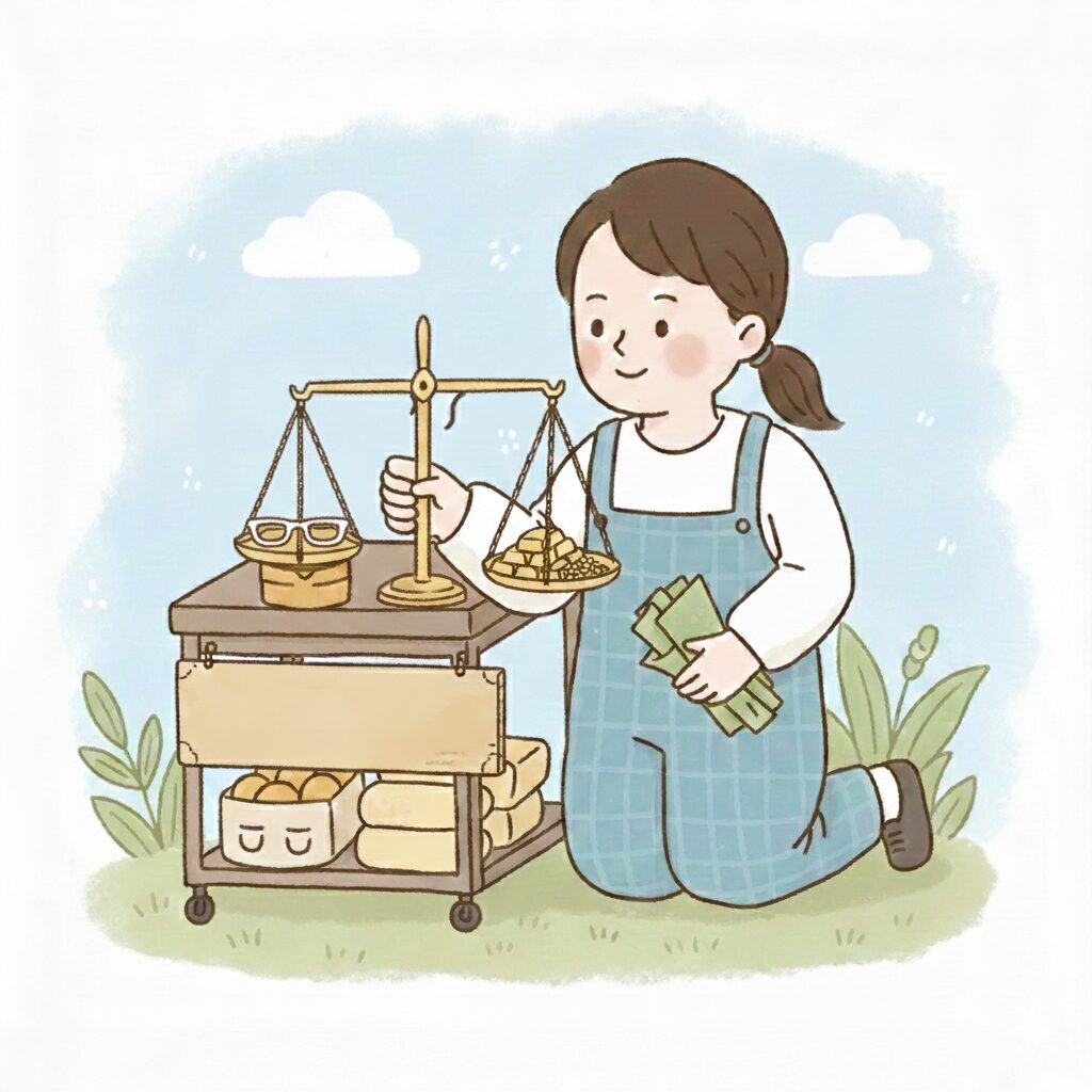 金無垢メガネの重さ