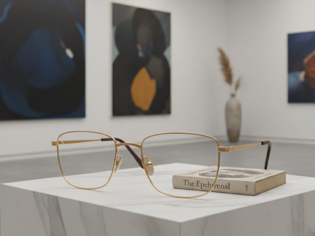 金メッキメガネ