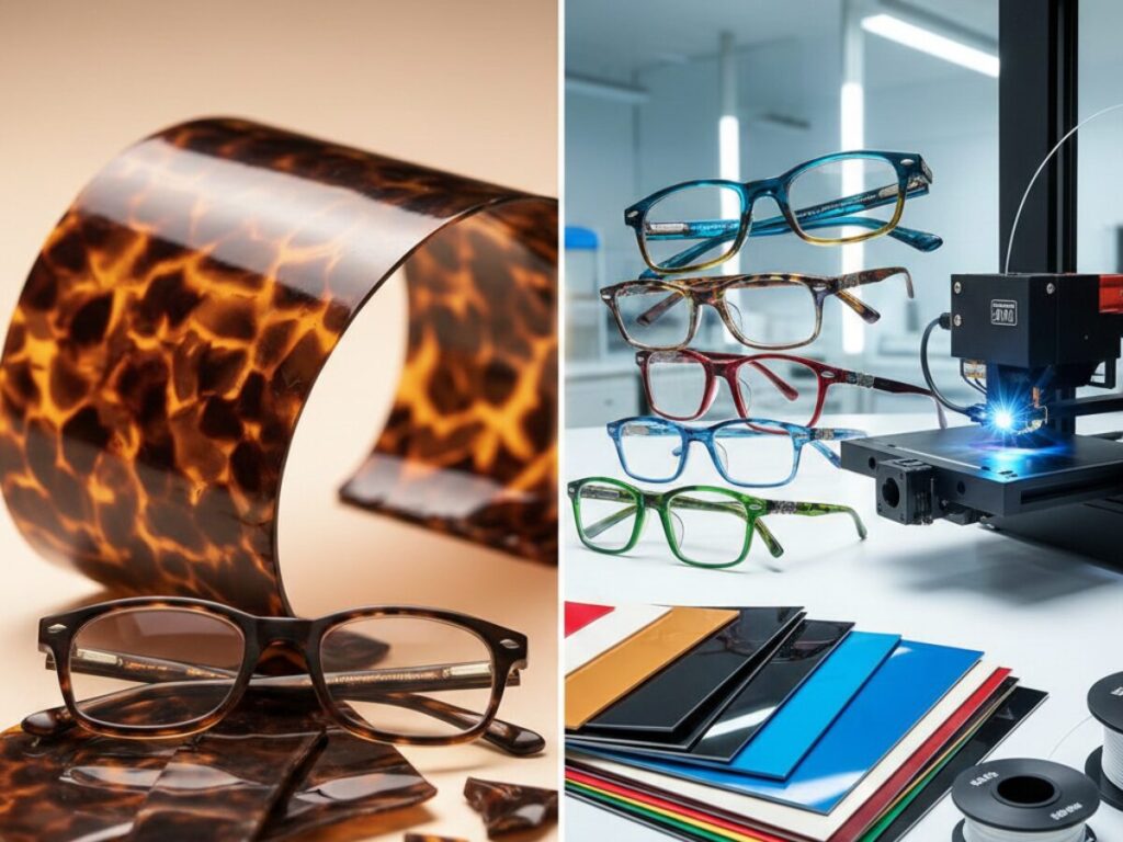 べっ甲とセルフレームの違い