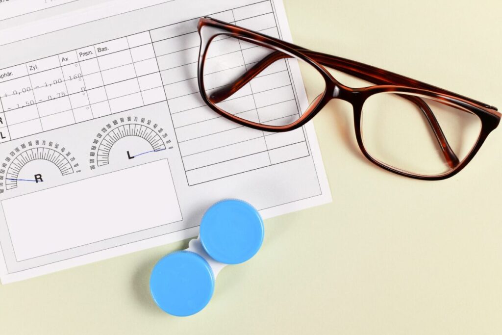 メガネとコンタクト
