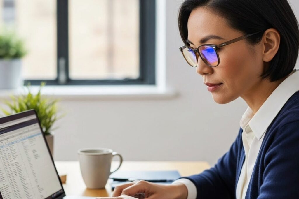 ブルーライトカットメガネ