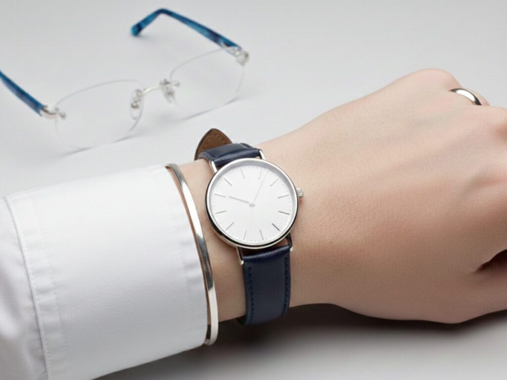 小物とカラーべっ甲の組み合わせ