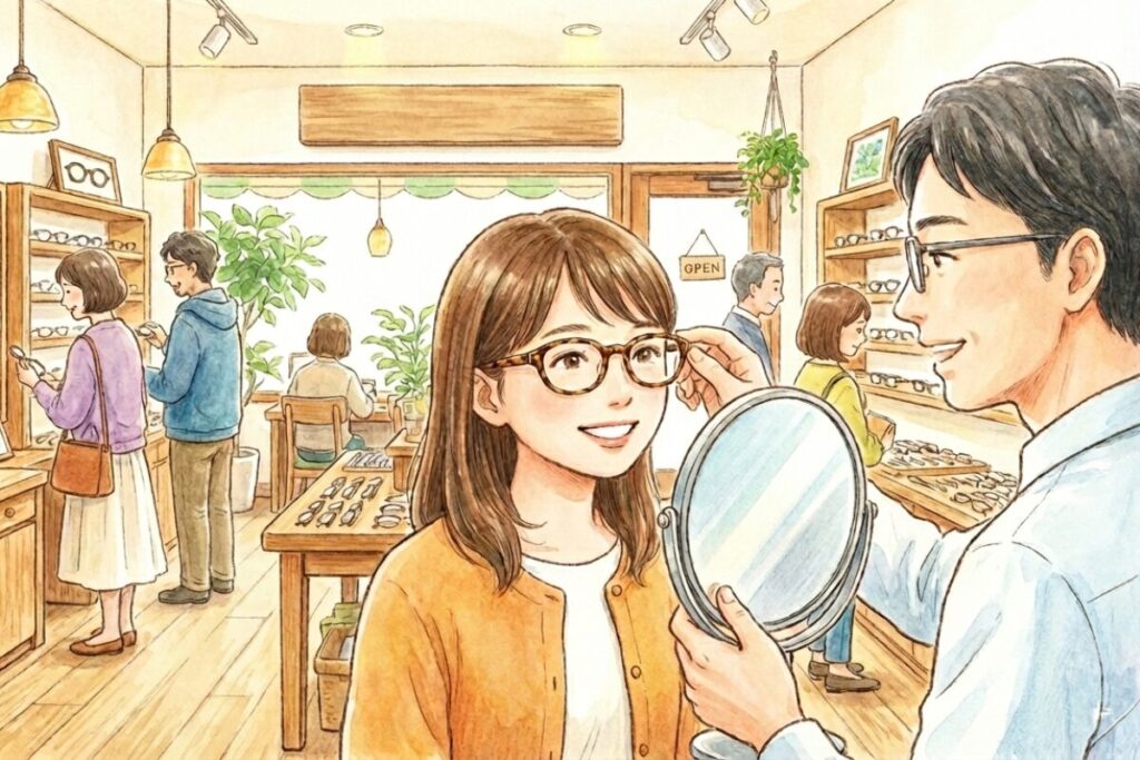 ブルライトカットメガネ