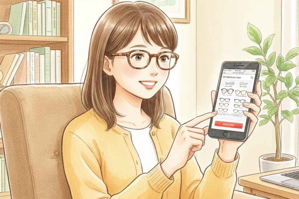 ブルライトカットメガネ