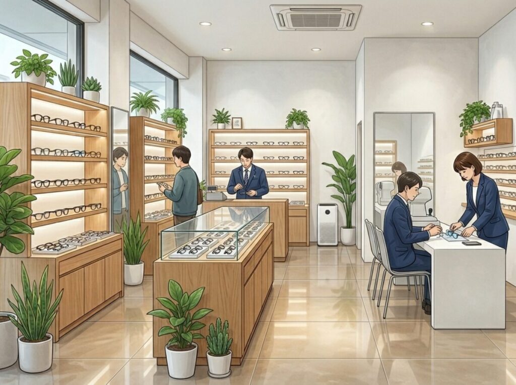 眼鏡店店内