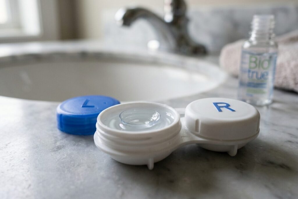 コンタクトレンズの花粉