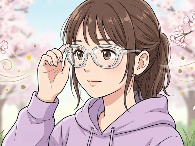 花粉対策メガネ