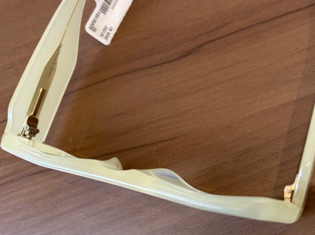 ジルサンダーオリバーピープルズ　Edition４の肉厚なアセテート