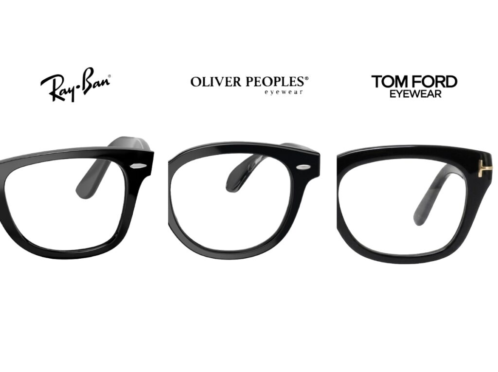 三大黒縁メガネ比較