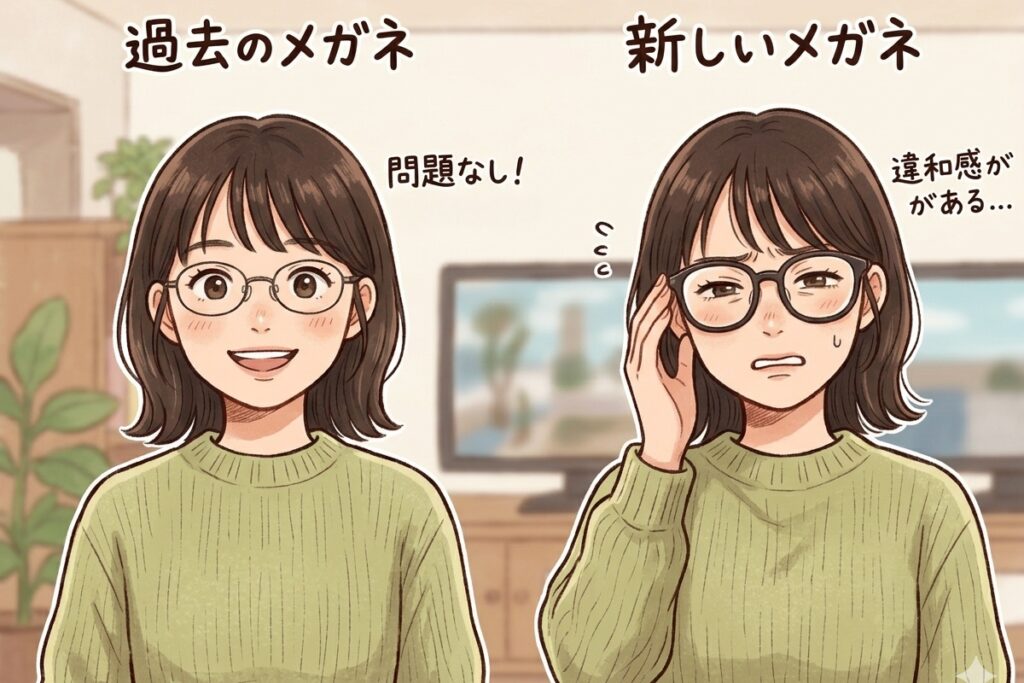 フレーム形状やサイズが違う