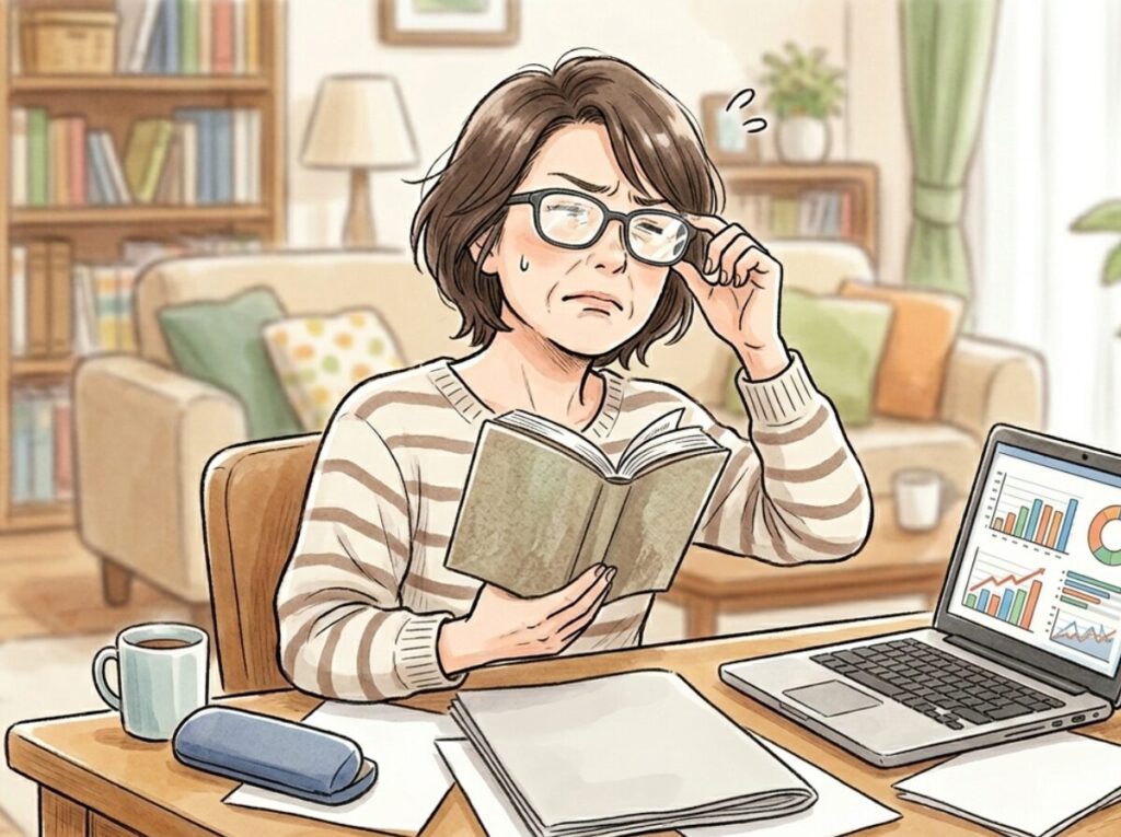 遠近両用　慣れない