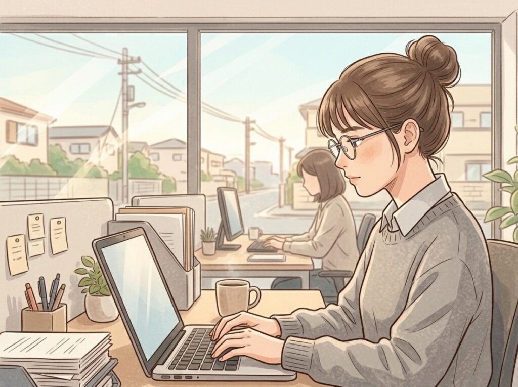 遠近両用パソコン作業