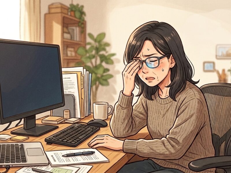 遠近両用メガネ疲れる