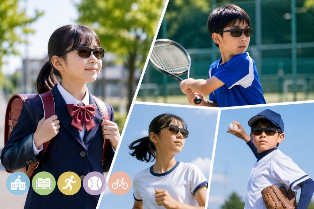 サングラスは使用するシーンに合わせて選ぶ