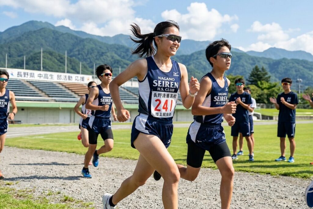 中高生が部活動でサングラスをする