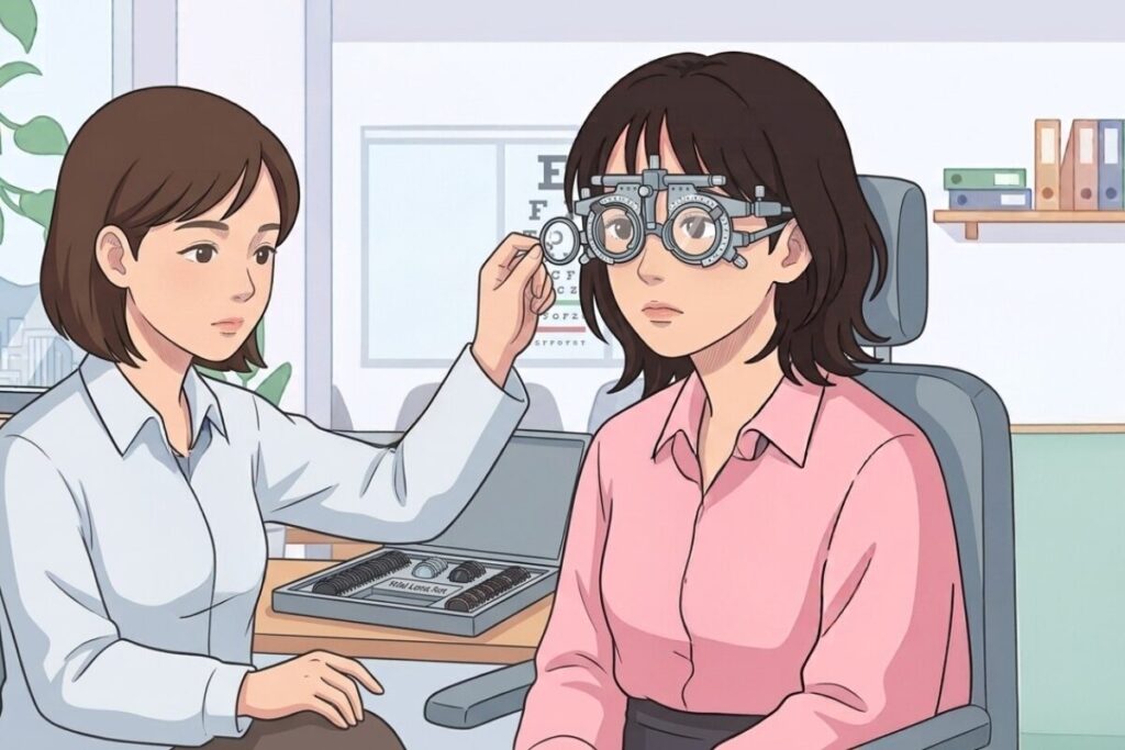 遠近両用メガネ