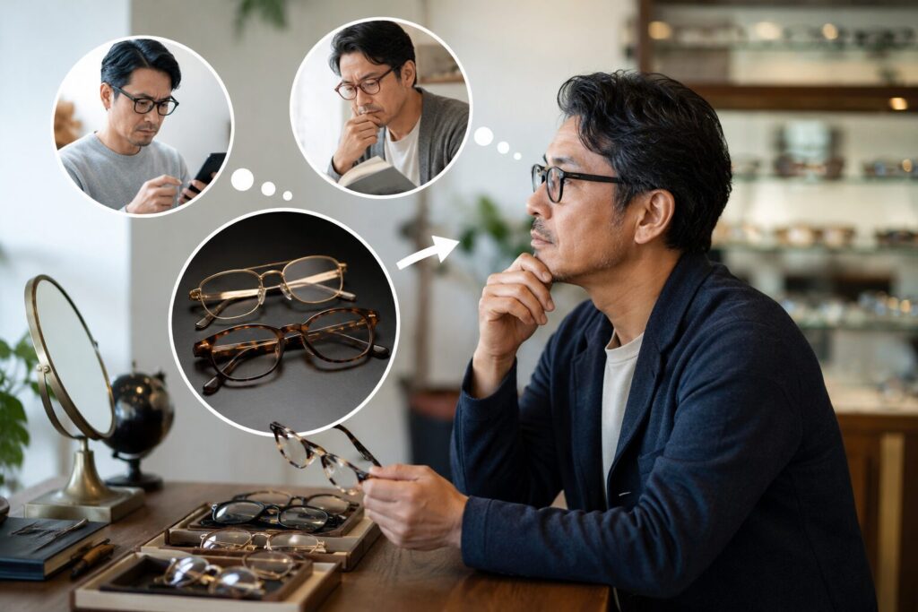 老眼のタイミングで金無垢、べっ甲の選択肢
