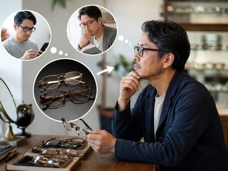 老眼のタイミングで金無垢、べっ甲の選択肢