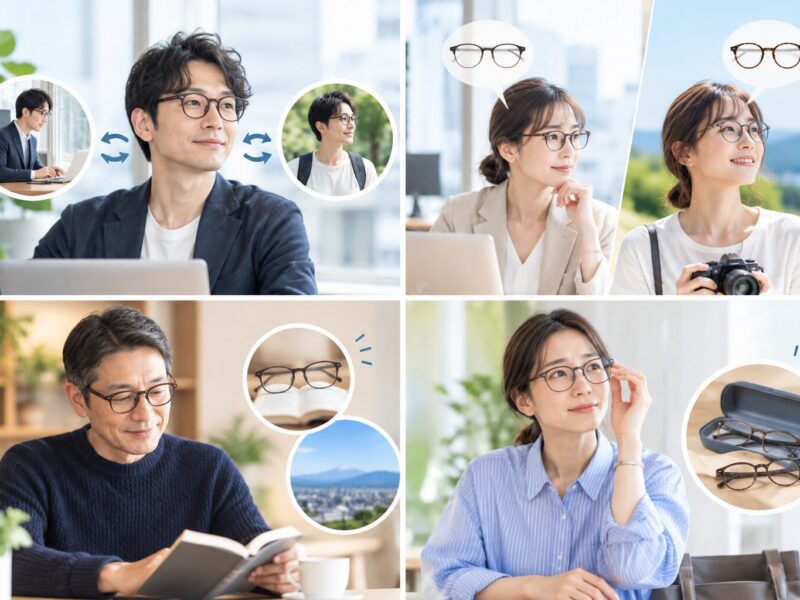 メガネの使い分け